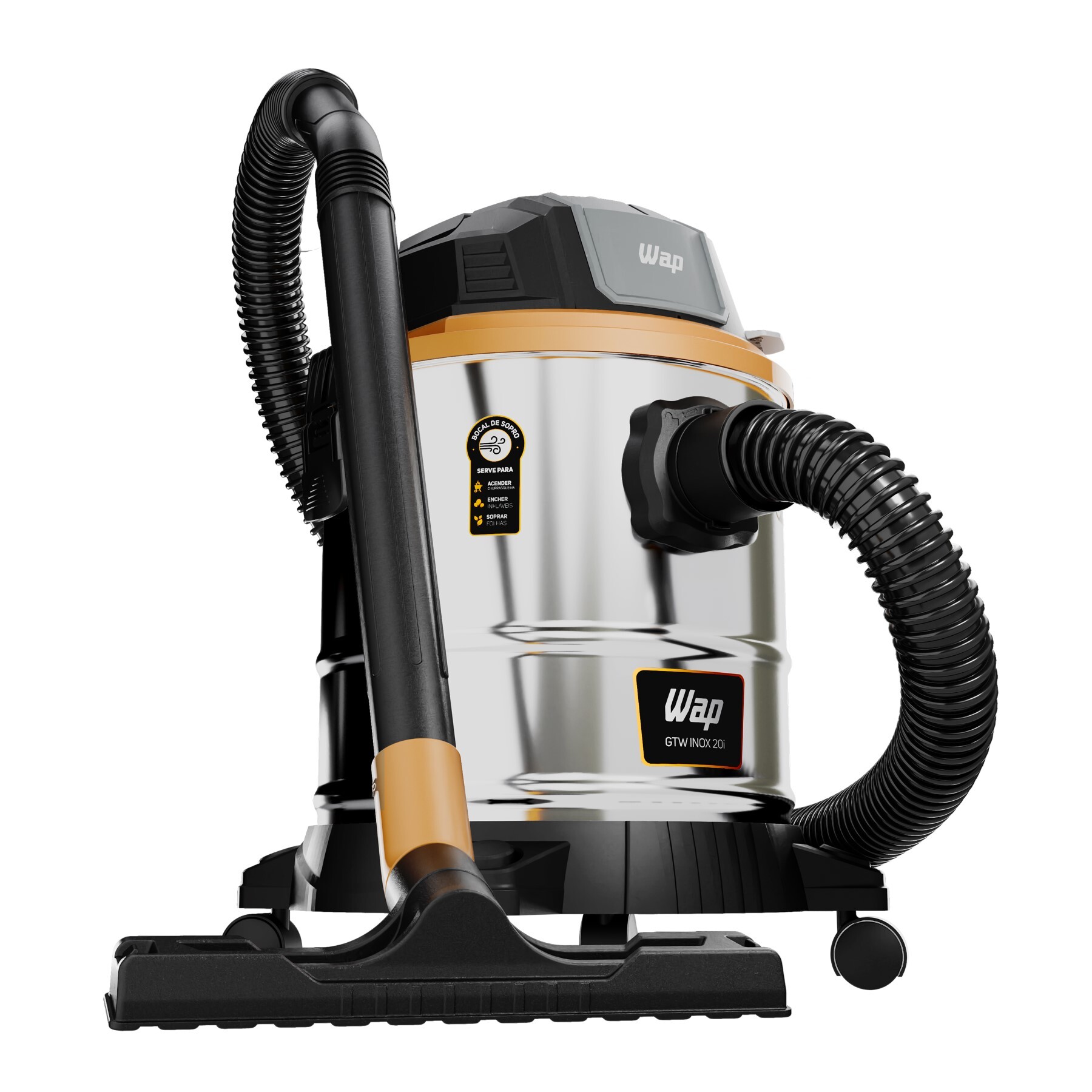 WAP GTW Inox 20i Aspirador de Pó e Água 1900 W 220 V